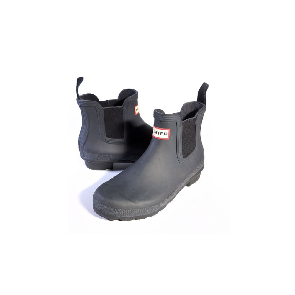 Hunter Boots Size 6 Original Chelsea Boots Charcoal Black Boots Womens Size 6 - Picture 2 of 8